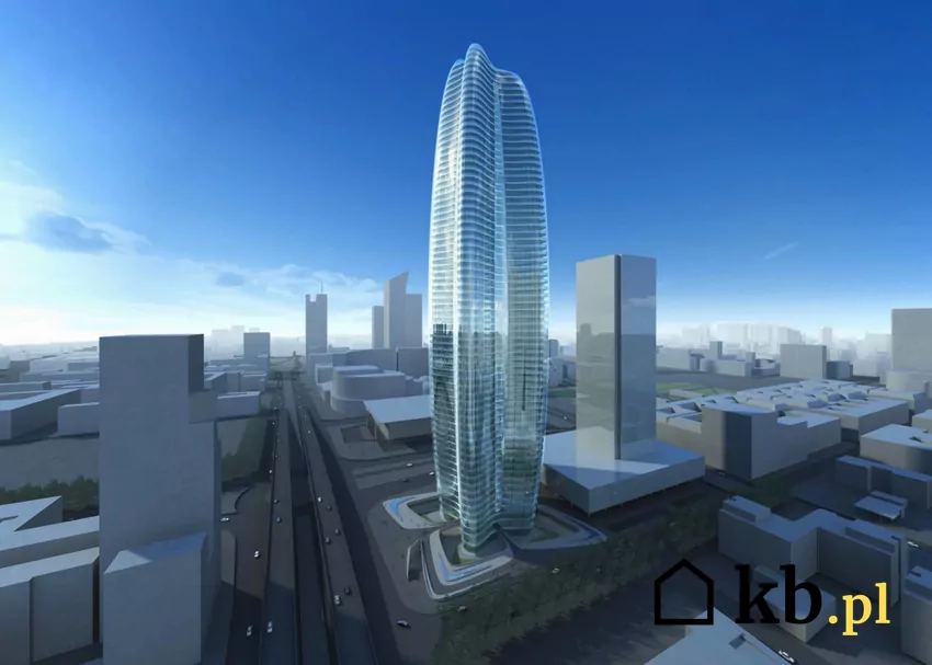 Wizualizacja Lilium Tower według projektu Zaha Hadid Architects Wizualizacja projektu wieżowca
