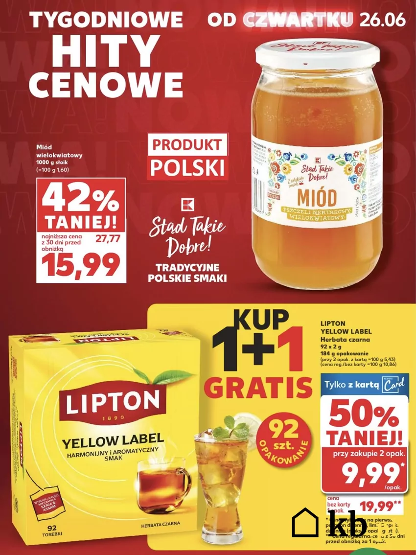 Kup jedno opakowanie, drugie masz za darmo Promocja na herbatę
