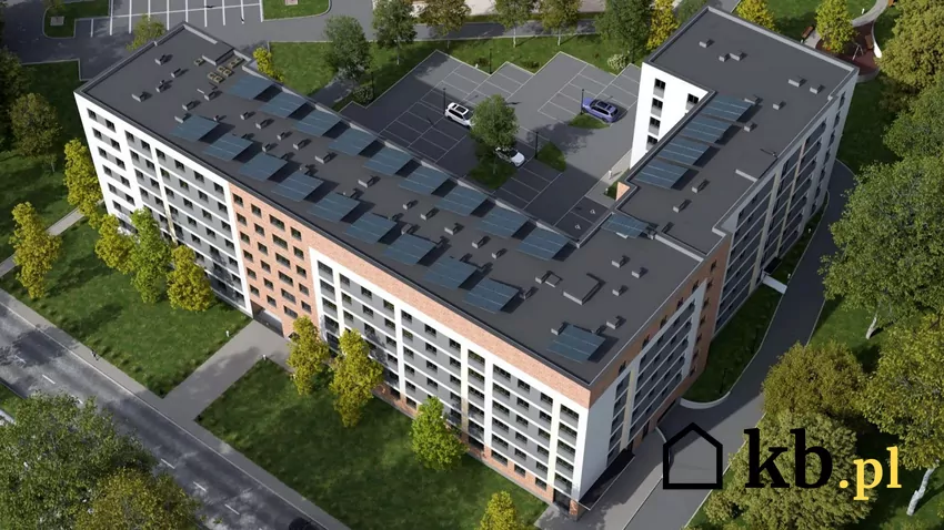 Wizualizacja projektu budynku mieszkalnego w Warszawie
