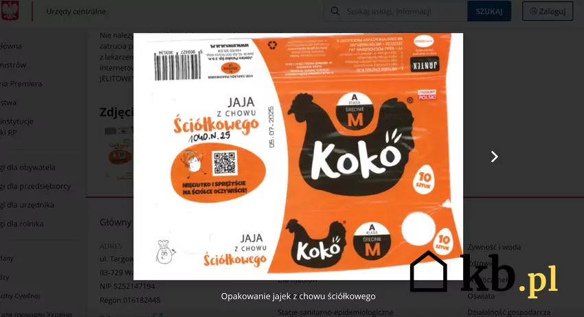 Opakowanie jaj