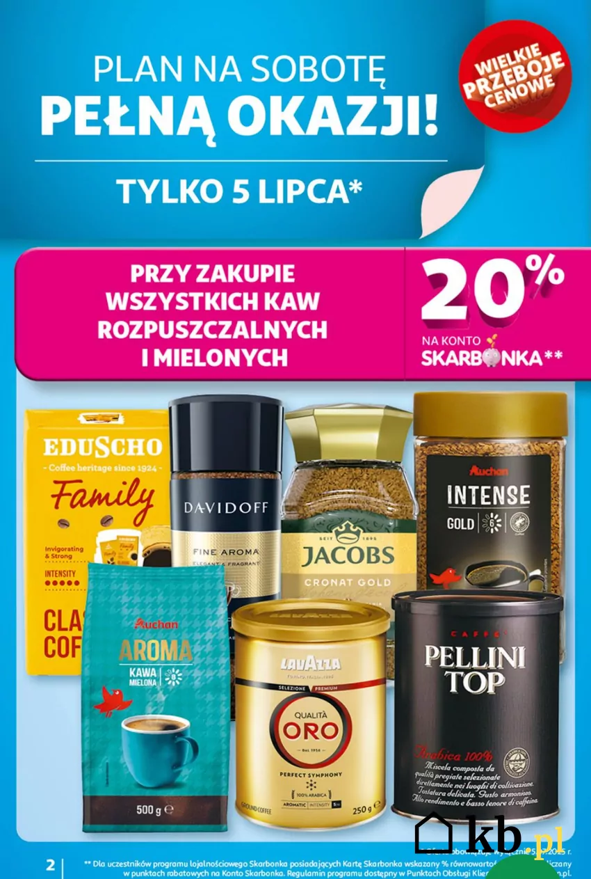 Promocja na kawę w Auchan Gazetka Auchan