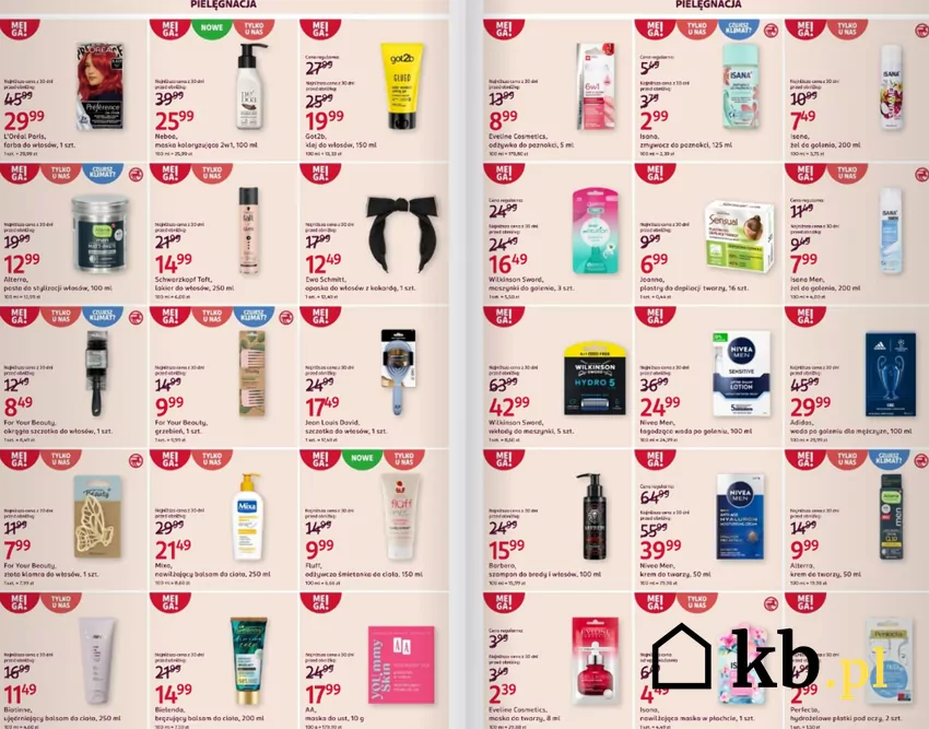 Produkty do pielęgnacji przez 2 tygodnie w niższych cenach Rossmann - gazetka