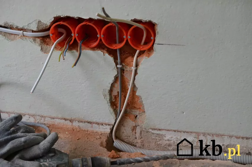 Czy prowadzenie kabli przez ścianę nośną jest bezpieczne? wymiana instalacji elektrycznej