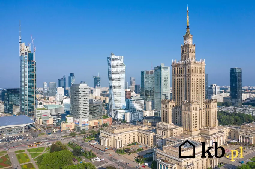 Oto lista 10 najbardziej ikonicznych wieżowców w Polsce panorama Warszawy
