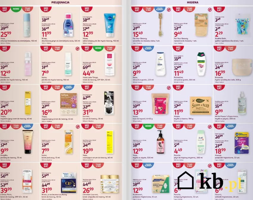 Produkty do higieny w znacznie niższych cenach do 14 lipca Gazetka Rossmanna
