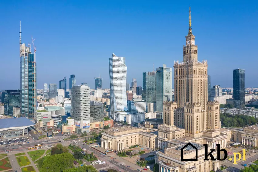 panorama Warszawy, centrum miasta