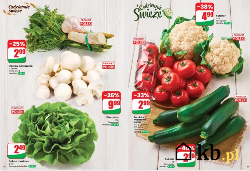 Świeże warzywa i owoce nawet 40% taniej Dino - gazetka