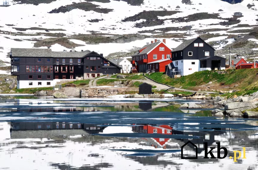 tradycyjne domy w Norwegii