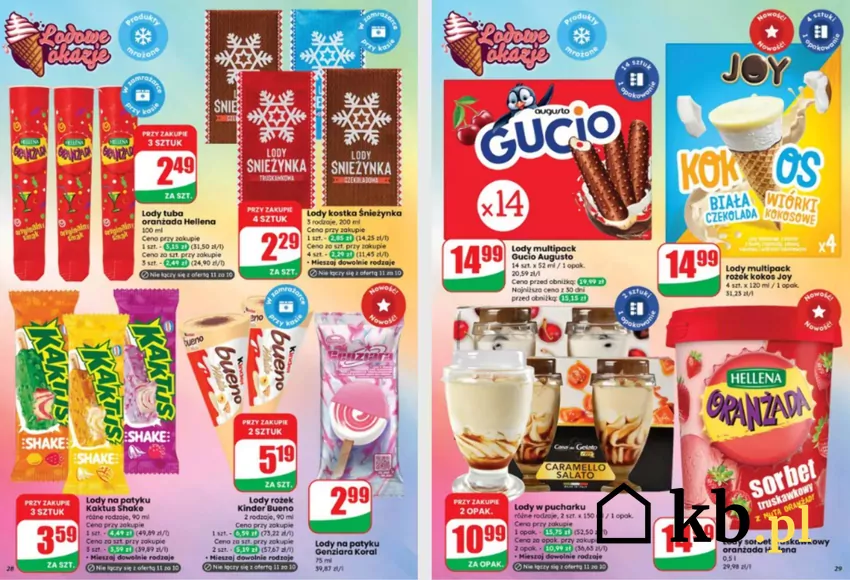 Pyszne lody w Dino - teraz w atrakcyjnych cenach Dino - gazetka