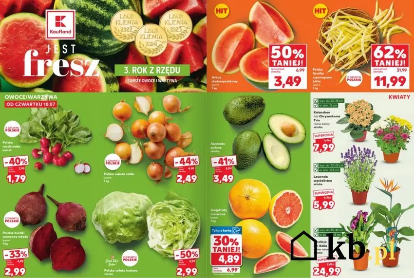 Świeże owoce i warzywa w Kauflandzie na dużej przecenie Gazetka Kaufland