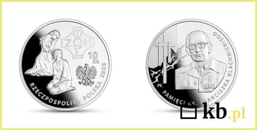 Nowa moneta przedstawia wizerunek księdza Franciszka Blachnickiego srebrna moneta z wizerunkiem księdza Franciszka Blachnickiego
