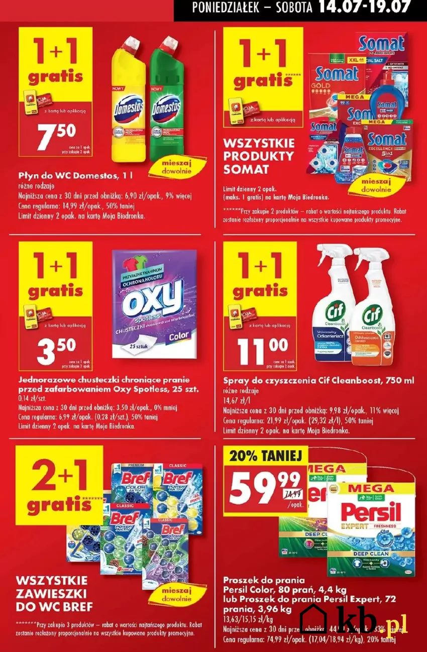 W Biedronce kupisz taniej wiele produktów do sprzątania i nie tylko Promocje w Biedronce