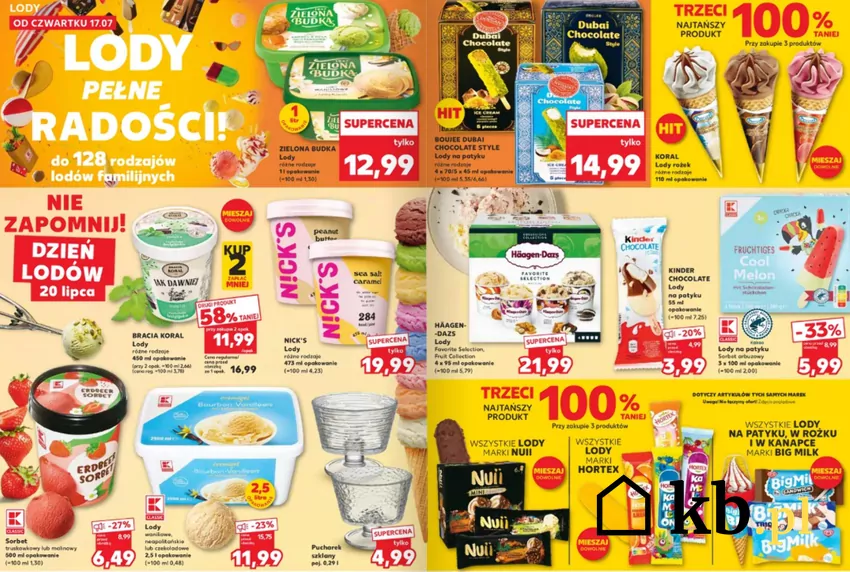 Lody na promocji w Kauflandzie - duże obniżki cen! Kaufland - gazetka