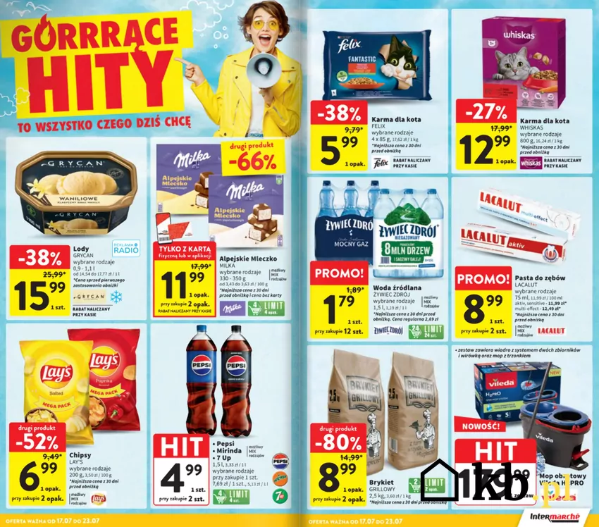 Do 23 lipca duże wyprzedaże w Intermarche Intermarche - gazetka