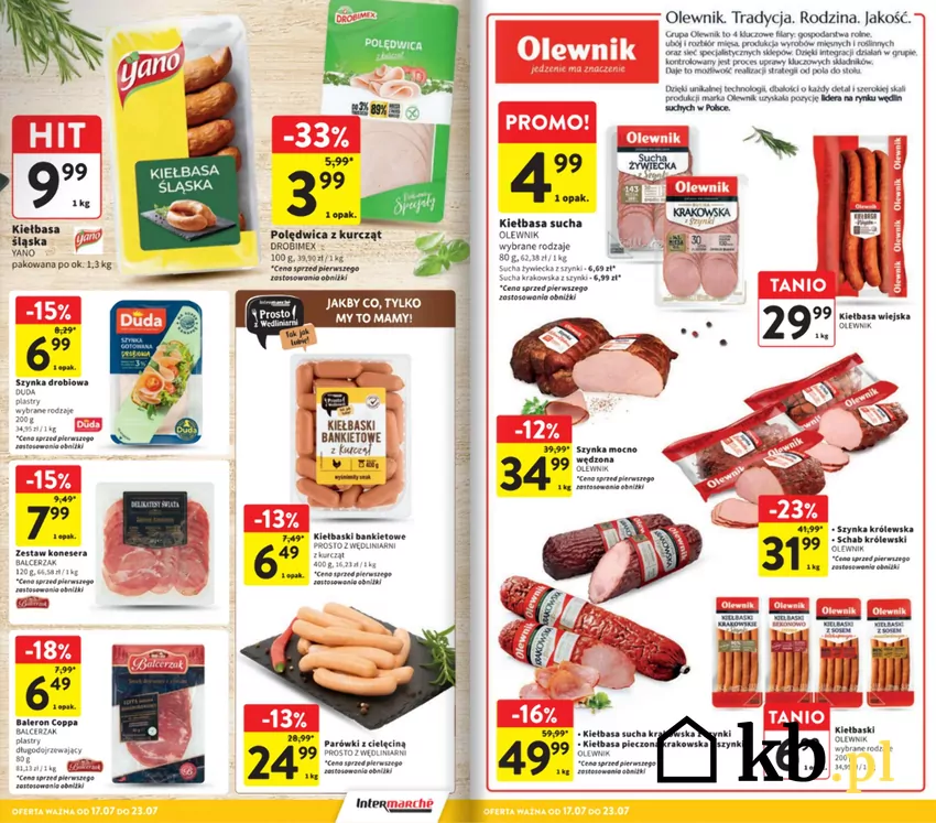 Pyszne mięso i wędliny - sprawdź w Intermarche Intermarche - gazetka