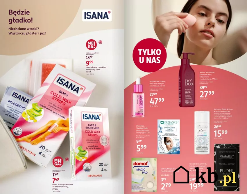 Produkty do depilacji Isana - znajdziesz je tylko w Rossmannie! Rossmann - gazetka