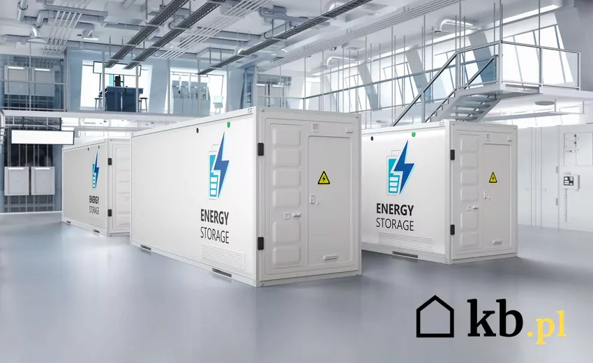 Nowe prawo budowlane może utrudnić instalacje magazynów energii Duże magazyny energii stoją w pomieszczeniu