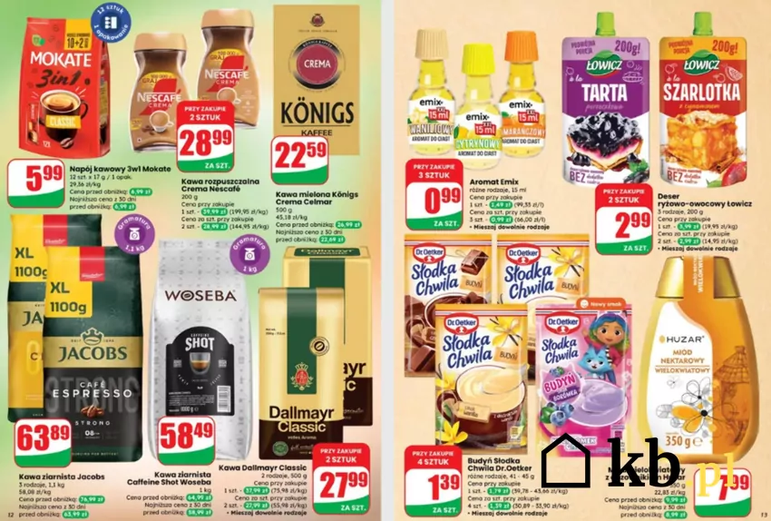 Kawy i herbaty w Dino - niższe ceny do 29 lipca Dino - gazetka