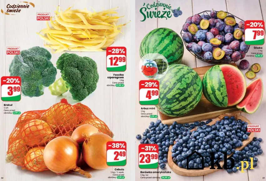 Świeże warzywa i owoce w Kauflandzie - nawet 38% taniej Dino - gazetka
