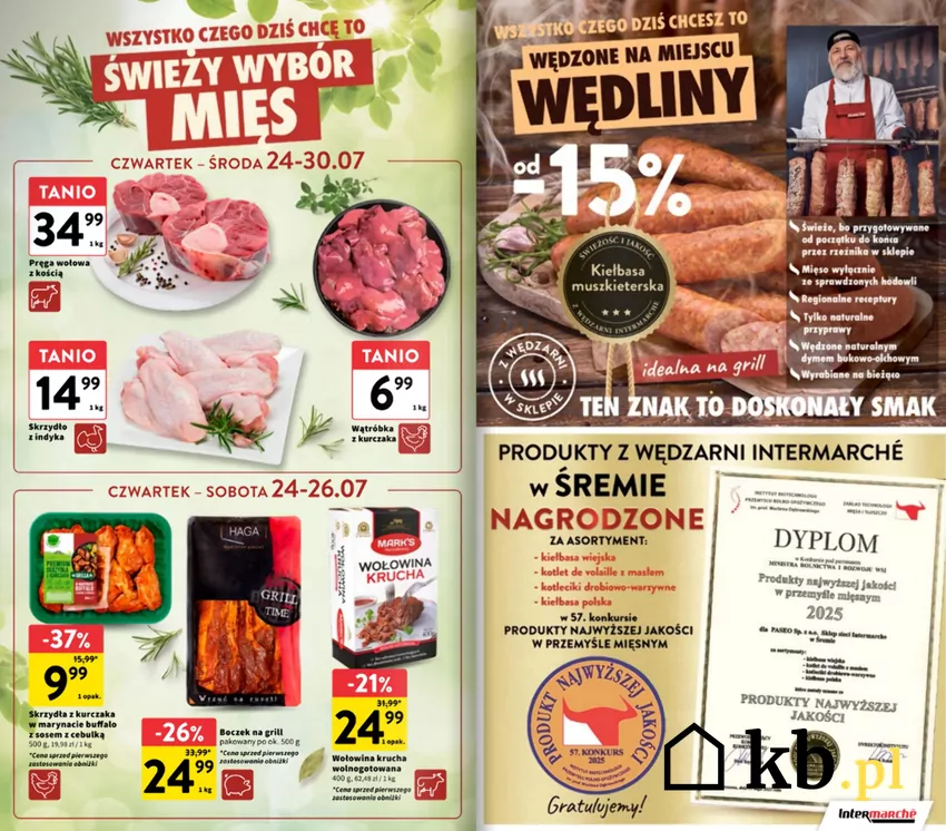 Ogromny wybór w mięsa w Intermarche - teraz w promocyjnych cenach Intermarche - gazetka