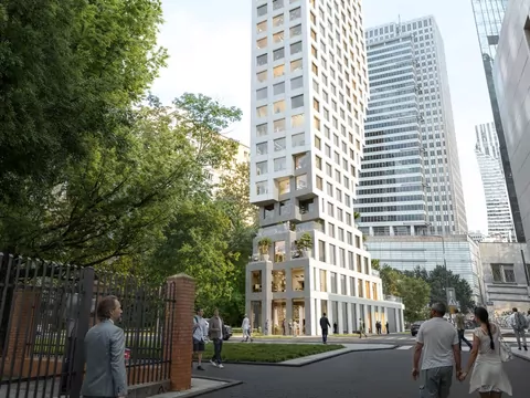 Budowa wieżowca przy Twardej 7