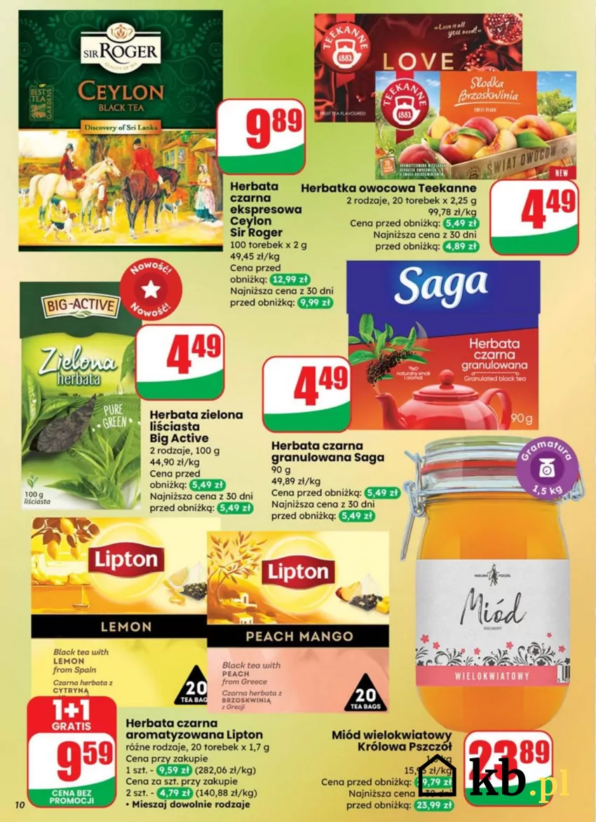 Miód teraz prawie 20% tańszy Promocje w Dino