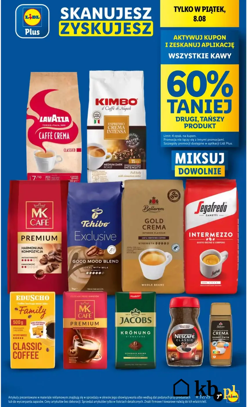 Możesz wybierać dowolne rodzaje Promocja w Lidlu