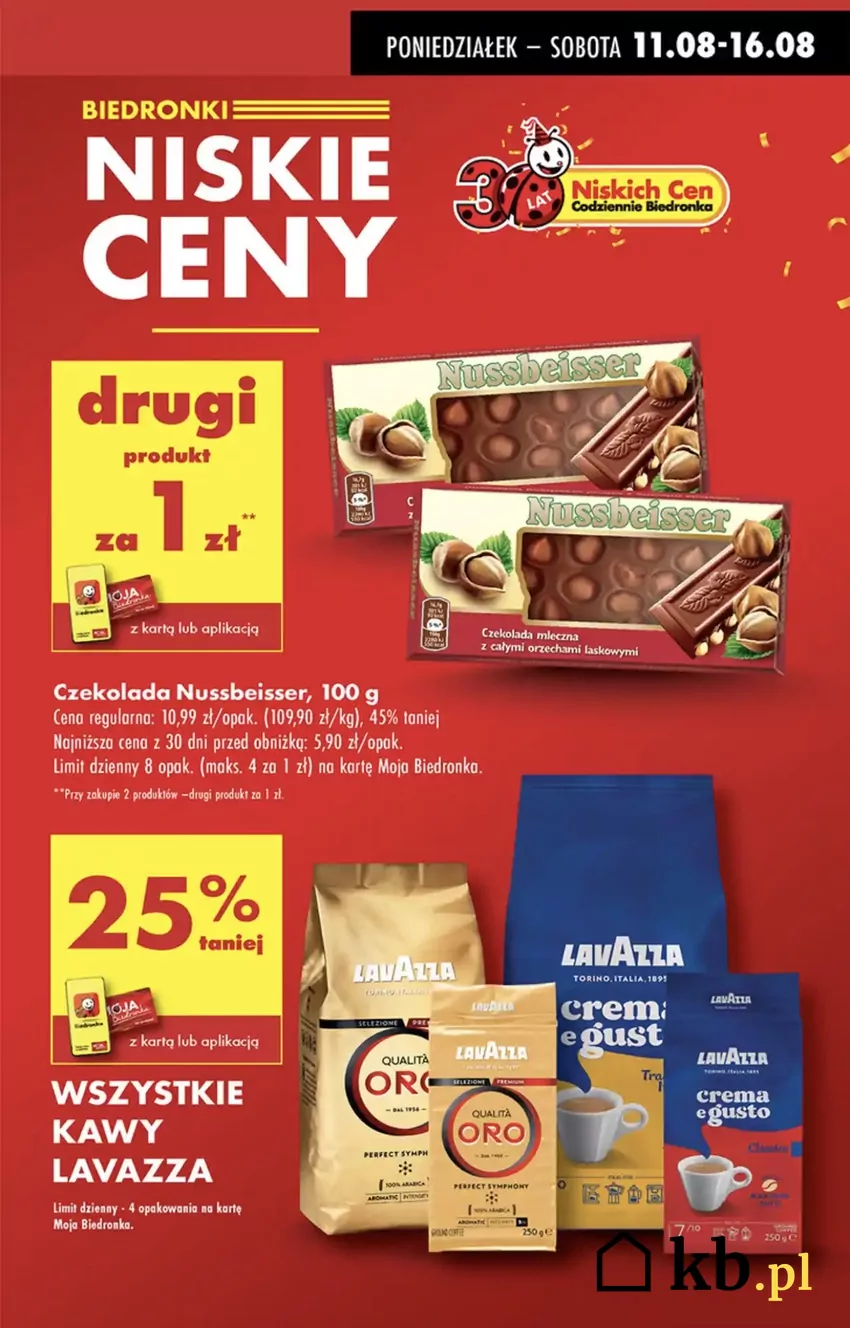 Kupisz maksymalnie 4 opakowania kawy Promocje w Biedronce