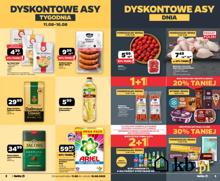 Popularna kawa w okazyjnej cenie w dniach 11-16.08 Gazetka Netto