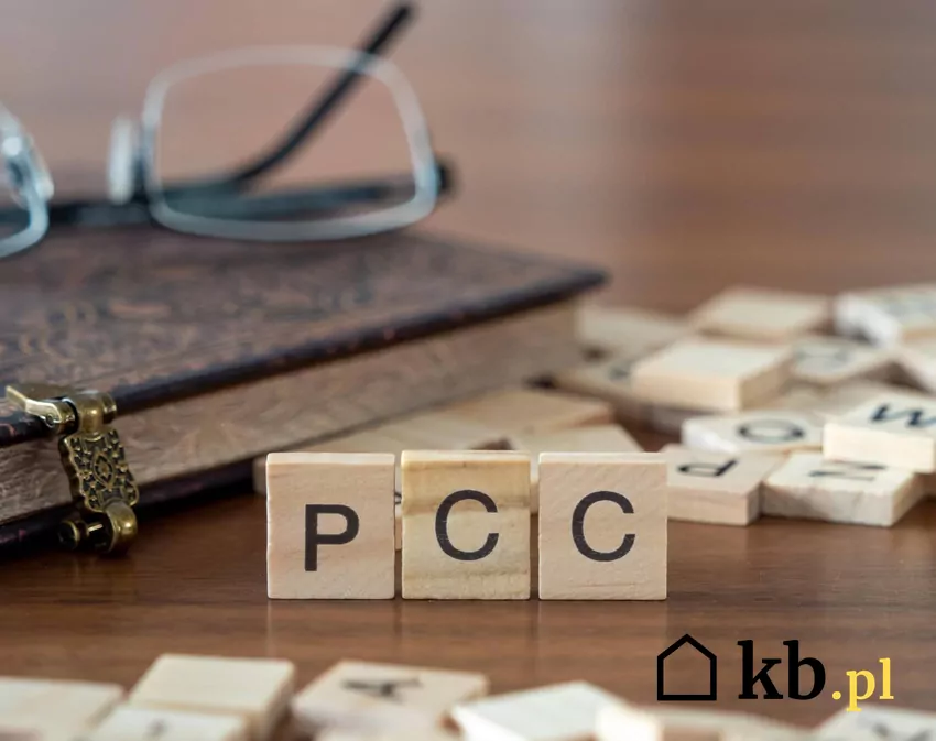 Osoby uchylające się od płacenia podatku PCC mogą otrzymać wysoki mandat klocki z literami, napis PCC