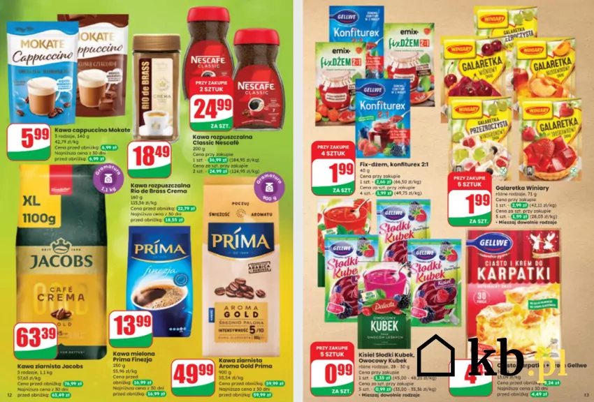 Kawy w Dino w świetnych cenach do 26 sierpnia Dino - gazetka