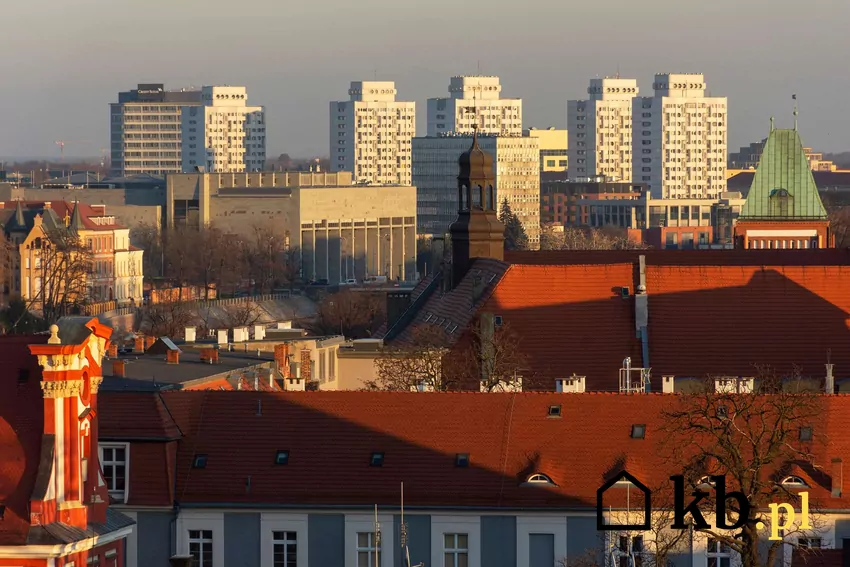 Stare i nowe zabudowania Wrocławia