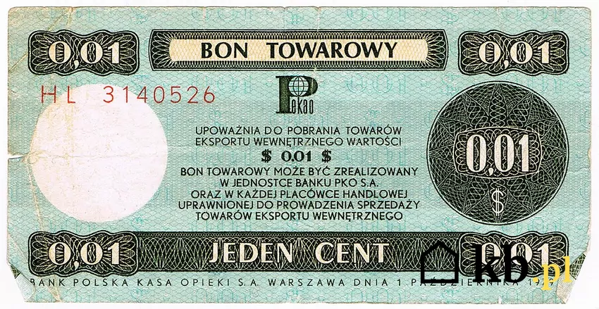 Bon towarowy z PRL również można sprzedać PRL