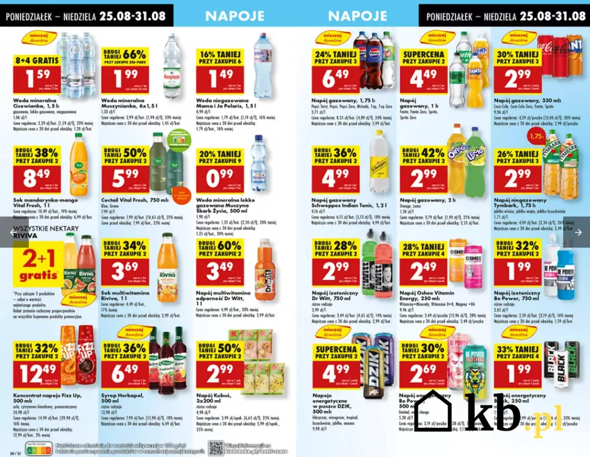 Napoje w Biedronce w atrakcyjnych cenach Biedronka - gazetka