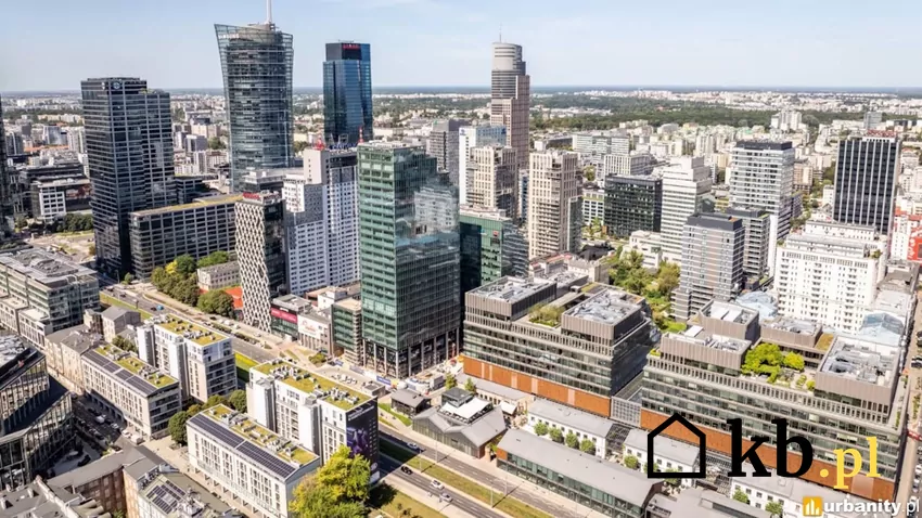 Studio A zyskało efektowną fasadę panorama Warszawy, widok na Studio A