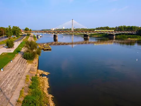 Odnowiony most nad Wisłą w Warszawie