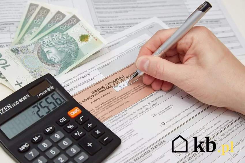Sztuczna inteligencja może znacząco uszczelnić system podatkowy Dłoń trzymająca długopis i rozliczająca PIT