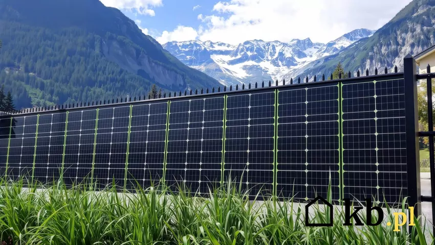 Płot z paneli fotowoltaicznych nie tylko odgradza posesję, ale także generuje energię elektryczną płot z paneli fotowoltaicznych
