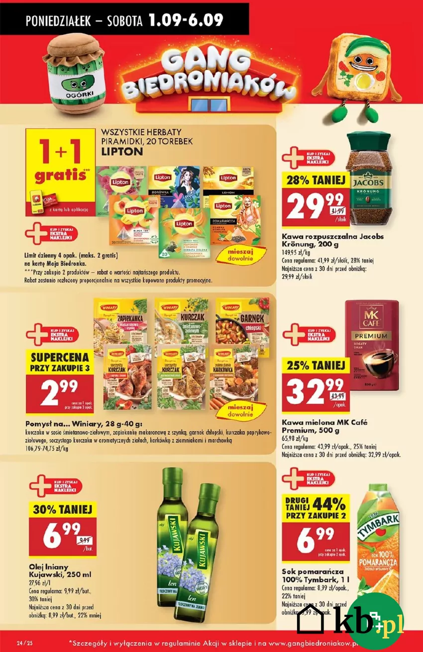 28% taniej za tę znakomitą kawę to bardzo atrakcyjny rabat Promocje w Biedronce
