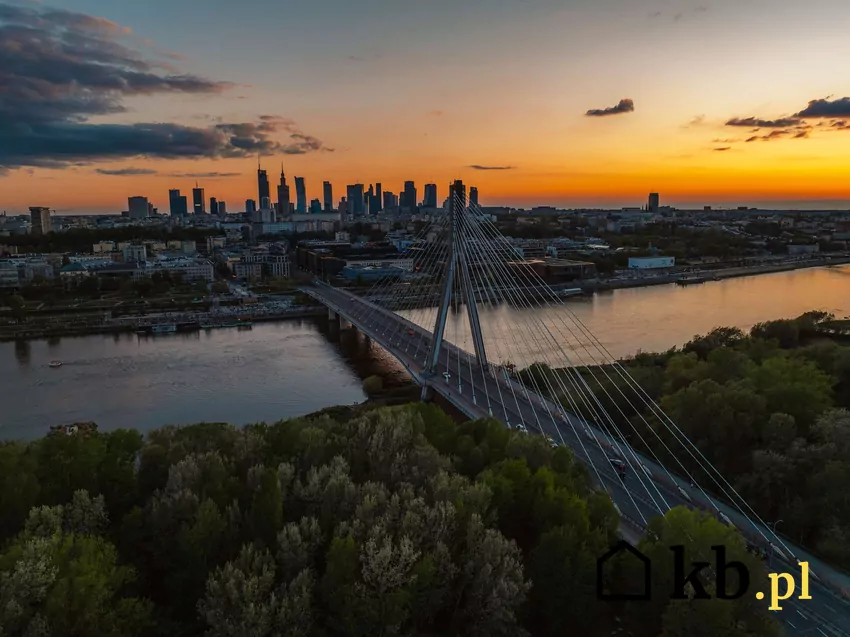 Panorama Warszawy z Wisłą