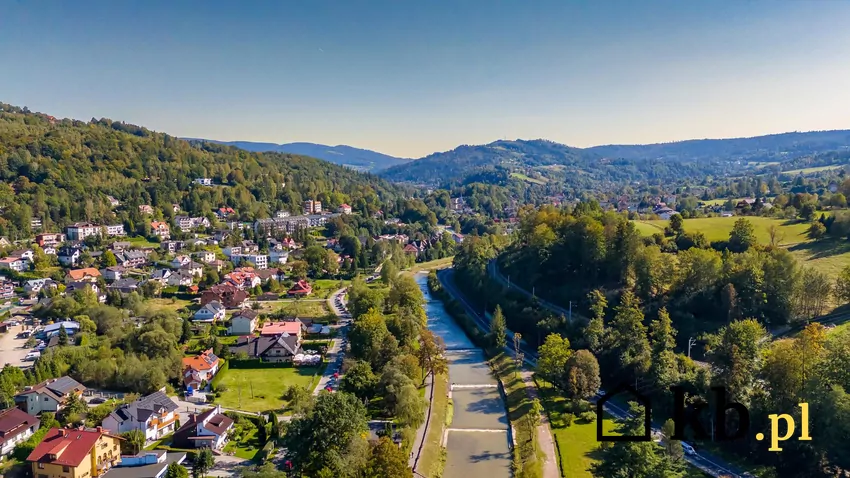 widok na miasto z góry
