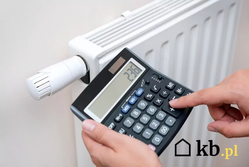 grzejnik, obliczenia na kalkulatorze