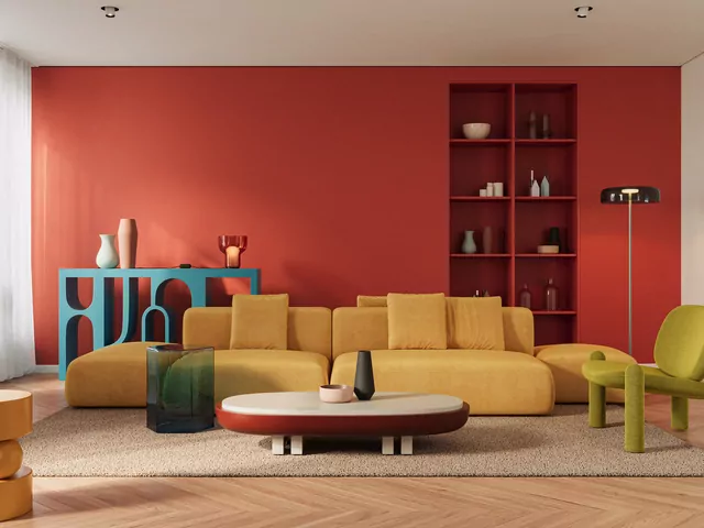 Aranżacja wnętrz w stylu lat 70. PRL