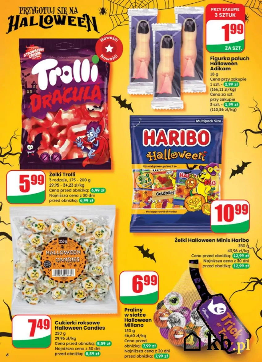 Z okazji Halloween dużo ciekawych słodyczy w Dino Dino - gazetka