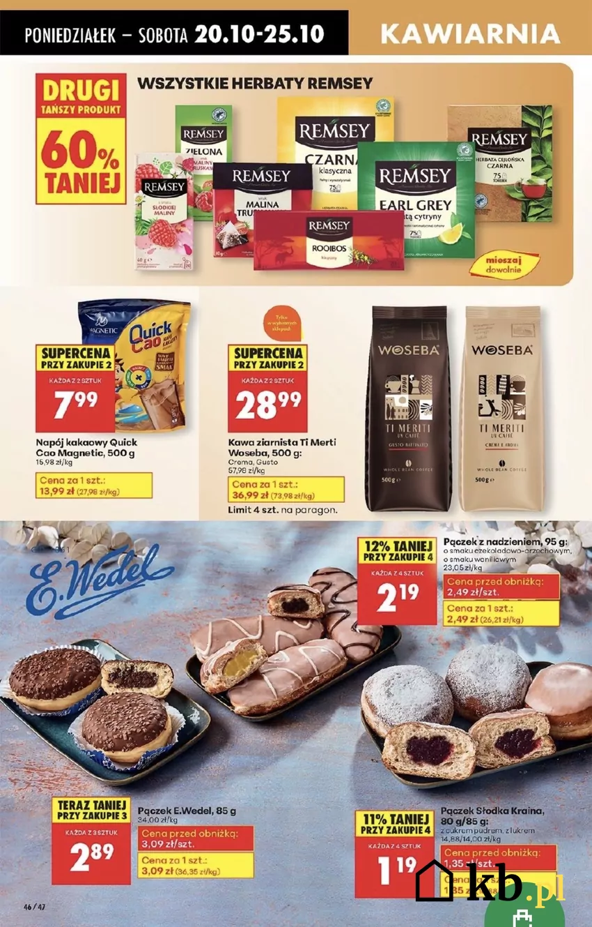 W tym tygodniu kupisz też herbaty Remsey z wysokim rabatem Promocje w Biedronce