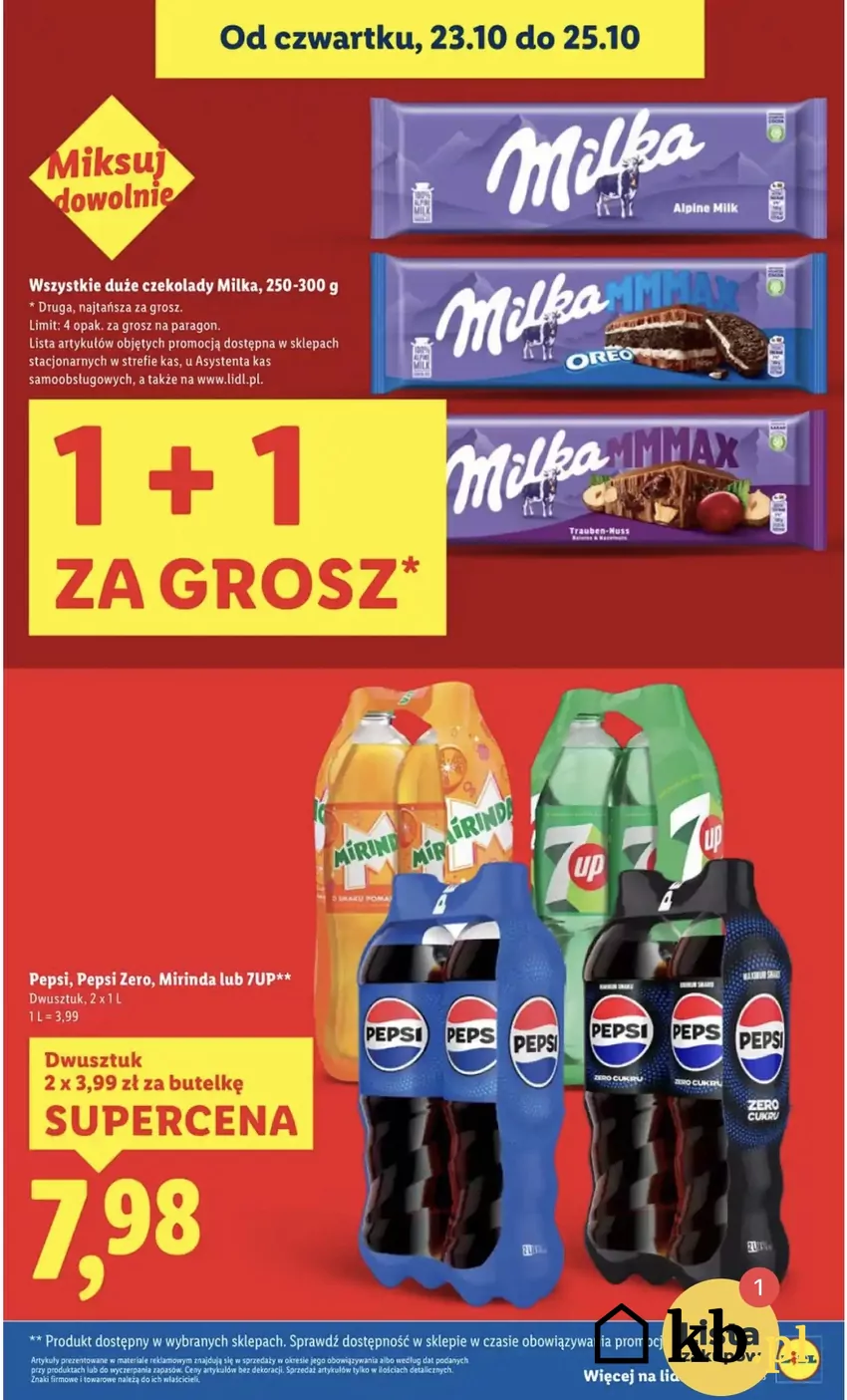 W ofercie Lidla aktualnie jest również proponowana super cena na napoje gazowane Promocje w Lidlu