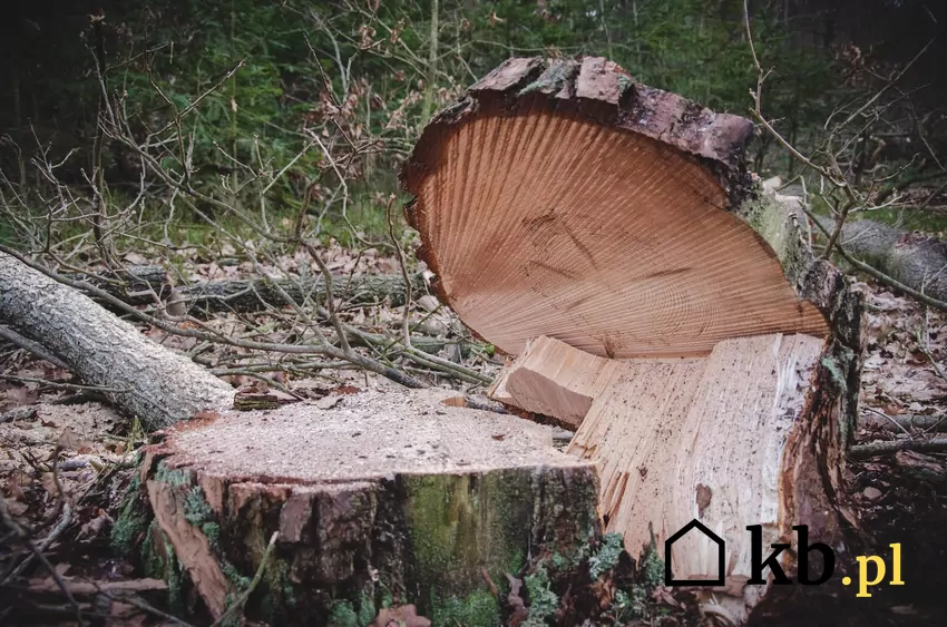 pień ściętego drzewa