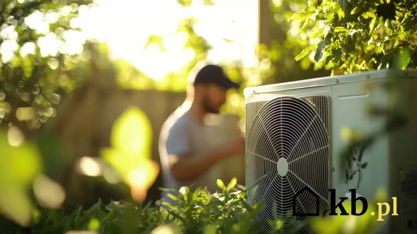 pompa ciepła przy domu