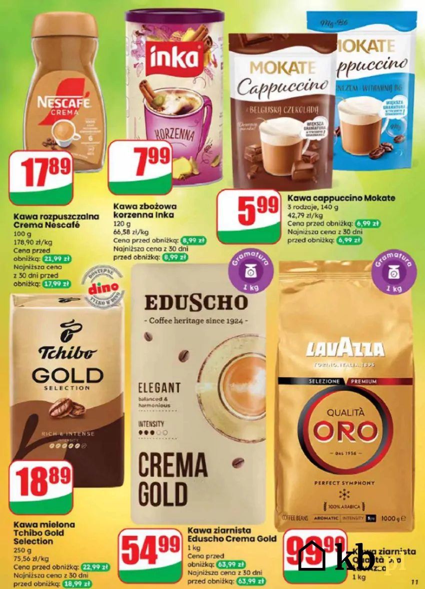 Do 28.10 genialne przeceny kultowych kaw Dino - gazetka