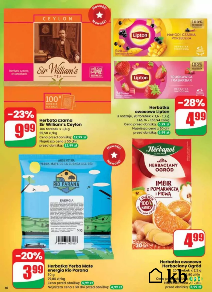 W promocji m.in. smaczne herbaty - do 28.10 Dino - gazetka
